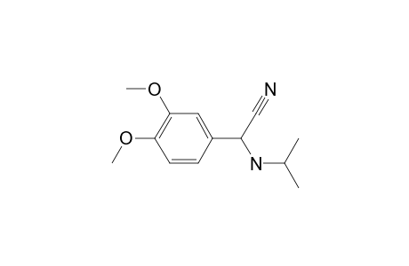 2-(3,4-dimethoxyphenyl)-2-(propan-2-ylamino)acetonitrile