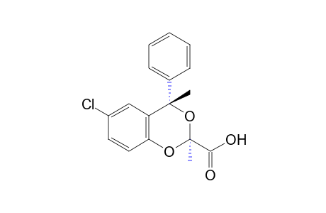 6-Chloro-2,cis-4-dimethyl-4-phenyl-1,3-benzodioxan-2-carboxylic acid