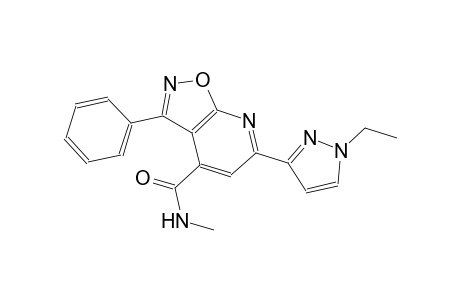 isoxazolo[5,4-b]pyridine-4-carboxamide, 6-(1-ethyl-1H-pyrazol-3-yl)-N-methyl-3-phenyl-