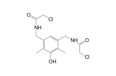 2-Chloro-N-({5-[(2-chloroacetamido)methyl]-3-hydroxy-2,4-dimethylphenyl}methyl)acetamide