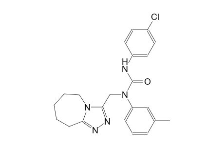 N'-(4-chlorophenyl)-N-(3-methylphenyl)-N-(6,7,8,9-tetrahydro-5H-[1,2,4]triazolo[4,3-a]azepin-3-ylmethyl)urea