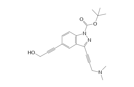 3-[3-(dimethylamino)prop-1-ynyl]-5-(3-hydroxyprop-1-ynyl)-1-indazolecarboxylic acid tert-butyl ester