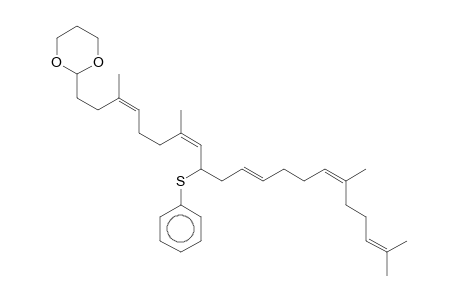 2-(3,7,16,20-Tetramethyl-9-phenylthioheneicosa-3,7,11,15,19-pentaenyl)-[1,3]dioxane