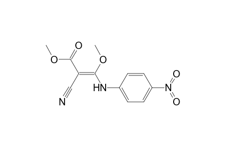 Methyl .alpha.-cyano-.beta.-methoxy-.beta.-(p-nitroanilino)acrylate