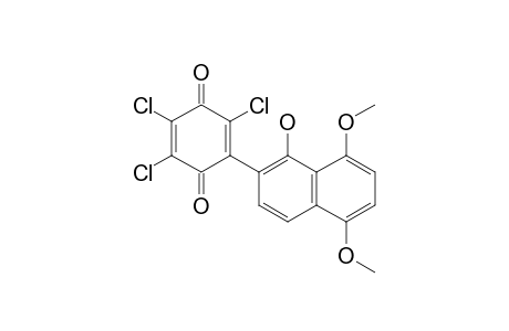 2,3,5-TRICHLORO-6-(1-HYDROXY-5,8-DIMETHOXYNAPHTHALEN-2-YL)-[1,4]-BENZOQUINONE