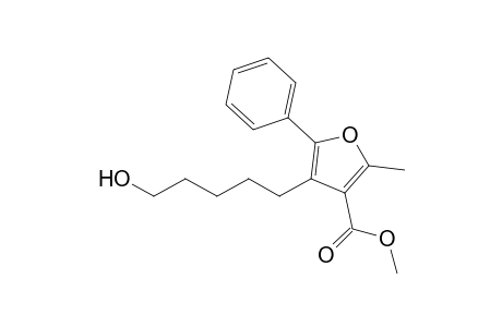 Methyl 4-(5-hydroxypentyl)-2-methyl-5-phenylfuran-3-carboxylate