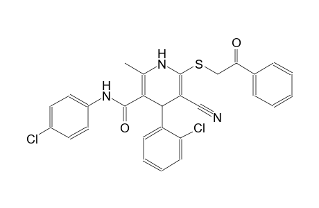 3-pyridinecarboxamide, 4-(2-chlorophenyl)-N-(4-chlorophenyl)-5-cyano-1,4-dihydro-2-methyl-6-[(2-oxo-2-phenylethyl)thio]-