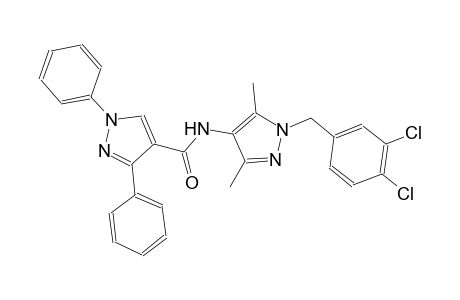 N-[1-(3,4-dichlorobenzyl)-3,5-dimethyl-1H-pyrazol-4-yl]-1,3-diphenyl-1H-pyrazole-4-carboxamide