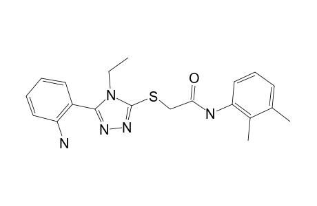 2-[5-(2-Aminophenyl)-4-ethyl-4H-[1,2,4]triazol-3-ylsulfanyl]-N-(2,3-dimethylphenyl)acetamide