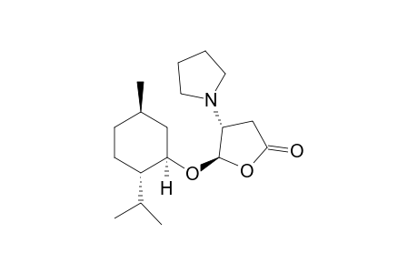 5-(R)-(l)-menthyloxy-4-(R)-1-pyrrolidinobutyrolactone