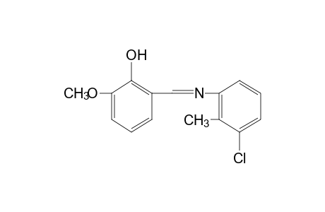 2-[N-(3-chloro-o-tolyl)formimidoyl]-6-methoxyphenol