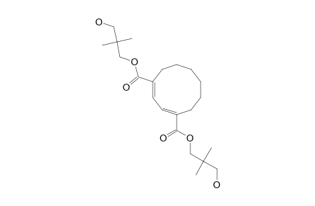 1,4-BIS-(2,2-DIMETHYL-3-HYDROXYPROPOXYCARBONYL)-(E)-1,(E)-3-CYCLODECADIENE
