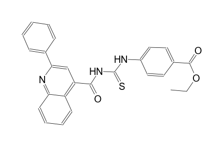 ethyl 4-[({[(2-phenyl-4-quinolinyl)carbonyl]amino}carbothioyl)amino]benzoate