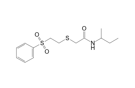 N-sec-butyl-2-[[2-(phenylsulfonyl)ethyl]thio}acetamide
