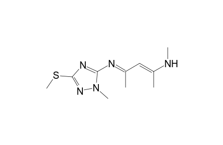 1H-1,2,4-Triazol-5-amine, 1-methyl-N-[1-methyl-3-(methylamino)-2-butenylidene]-3-(methylthio)-