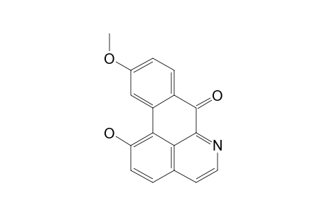 ZANTHOXOAPORPHINE-A;1-HYDROXY-10-METHOXY-7H-DIBENZO-[DE,G]-QUINOLONE-7-ONE
