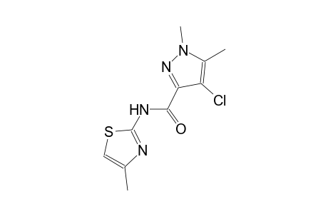 4-chloro-1,5-dimethyl-N-(4-methyl-1,3-thiazol-2-yl)-1H-pyrazole-3-carboxamide