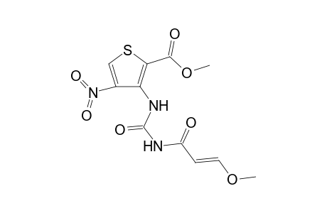 Methyl 3-{[(3'-methoxy-1'-oxoprop-2'-enyl)amino]carbonyl]amino-4-nitrothiophene-2-carboxylate