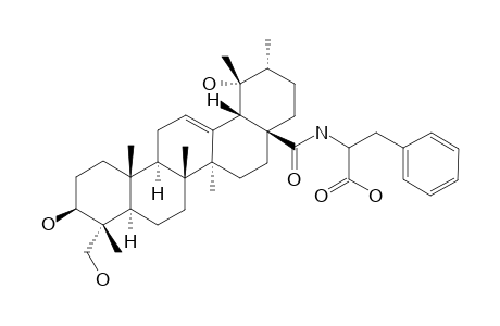 N-(3-BETA,19-ALPHA,23-TRIHYDROXY-URS-12-EN-28-OYL)-2-AMINO-3-PHENYL-PROPIONIC-ACID