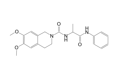 2(1H)-isoquinolinecarboxamide, 3,4-dihydro-6,7-dimethoxy-N-[(1S)-1-methyl-2-oxo-2-(phenylamino)ethyl]-