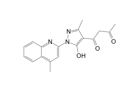 1-(4-Methyl-2-quinolyl)-4-acetoacetyl-3-methylpyrazol-5-ol