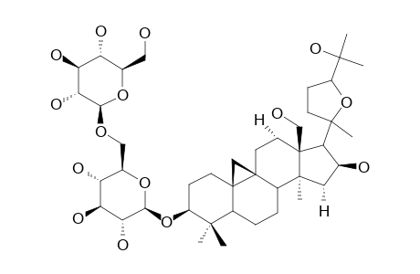 BEESIOSIDE-H;20-XI1,24-XI2-EPOXY-9,19-CYCLOLANOSTANE-3-BETA,16-BETA,18,25-TETRAOL-3-O-[BETA-D-GLUCOPYRANOSYL-(1->6)]-BETA-D-GLUCOPYRANOSIDE