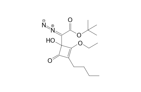 tert-Butyl 2-(3-butyl-2-ethoxy-1-hydroxy-4-oxo-2-cyclobutenyl)-2-diazoacetate