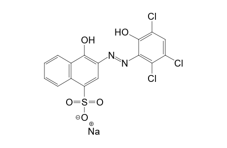 1-Naphthalenesulfonic acid, 4-hydroxy-3-[(2,3,5-trichloro-6-hydroxyphenyl)azo]-, monosodium salt