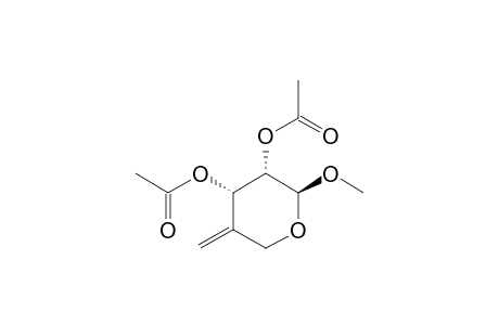 2,3-DI-O-ACETYL-4-DEOXY-1-O-METHYL-4-METHYLENE-BETA-D-ERYTHRO-PENTOPYRANOSE