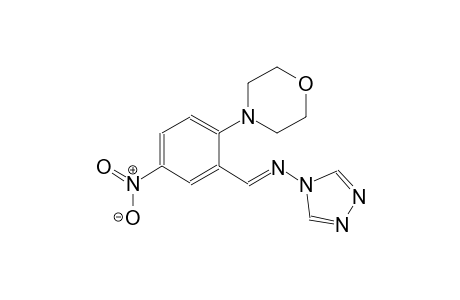 N-{(E)-[2-(4-morpholinyl)-5-nitrophenyl]methylidene}-4H-1,2,4-triazol-4-amine