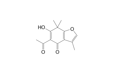 5-Acetyl-6-hydroxy-3,7,7-trimethylbenzofuran-4(7H)-one