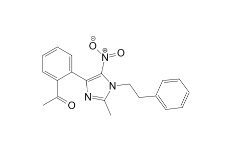 1-(2-(2-Methyl-5-nitro-1-phenethyl-1H-imidazol-4-yl)phenyl)-ethanone