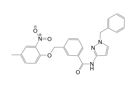 N-(1-benzyl-1H-pyrazol-3-yl)-3-[(4-methyl-2-nitrophenoxy)methyl]benzamide