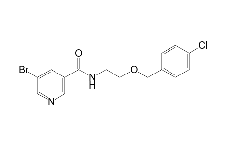 5-Bromanyl-N-[2-[(4-chlorophenyl)methoxy]ethyl]pyridine-3-carboxamide