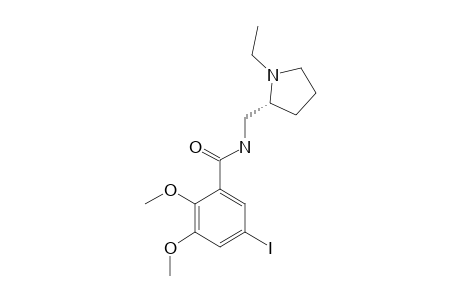 N-[[(2R)-1-ethylpyrrolidin-2-yl]methyl]-5-iodo-2,3-dimethoxybenzamide