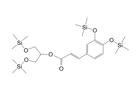 Glycerol <2-caffeoyl->, tetra-TMS