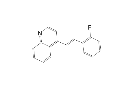 4-[(E)-2-(2-fluorophenyl)ethenyl]quinoline