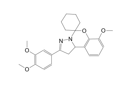2-(3,4-dimethoxyphenyl)-7-methoxy-1,10b-dihydrospiro[benzo[e]pyrazolo[1,5-c][1,3]oxazine-5,1'-cyclohexane]
