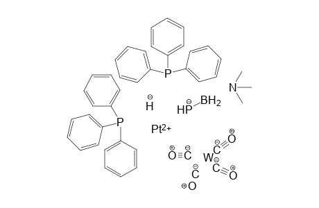 Platinum(II) boranylphosphanide N,N-dimethylmethanamine hydride triphenylphosphane tungsten tetracarbonyl