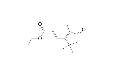 (E)-3-(2,5,5-trimethyl-3-oxo-1-cyclopentenyl)-2-propenoic acid ethyl ester