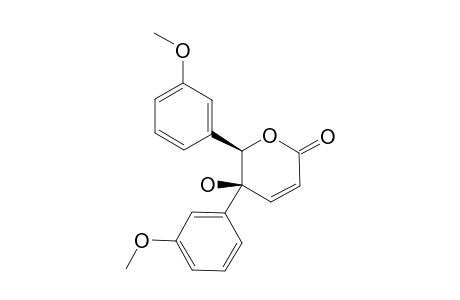(5S,6R)-5-HYDROXY-5,6-BIS-(3-METHOXYPHENYL)-5,6-DIHYDROPYRAN-2-ONE