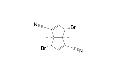 (3S,3aS,6S,6aS)-3,6-bis(bromanyl)-3a,6a-dimethyl-3,6-dihydropentalene-1,4-dicarbonitrile