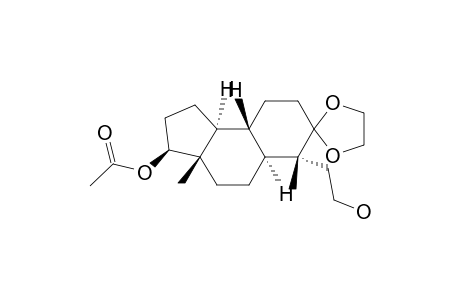 Spiro[7H-benz[e]indene-7,2'-[1,3]dioxolane]-6-ethanol, 3-(acetyloxy)dodecahydro-3a,6-dimethyl-, [3S-(3.alpha.,3a.alpha.,5a.beta.,6.beta.,9a.alpha.,9b.beta.)]-