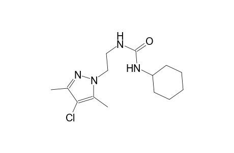 N-[2-(4-chloro-3,5-dimethyl-1H-pyrazol-1-yl)ethyl]-N'-cyclohexylurea