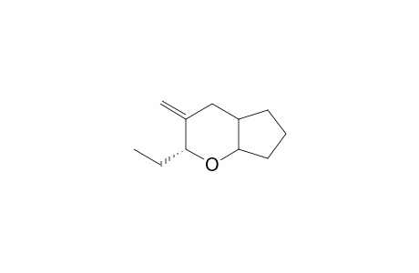 3.alpha.-Ethyl-4-methylene-2-oxabicyclo[4.3.0]nonane