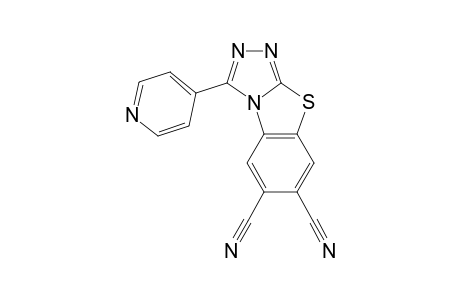 1-(4-pyridyl)-[1,2,4]triazolo[3,4-b][1,3]benzothiazole-6,7-dicarbonitrile