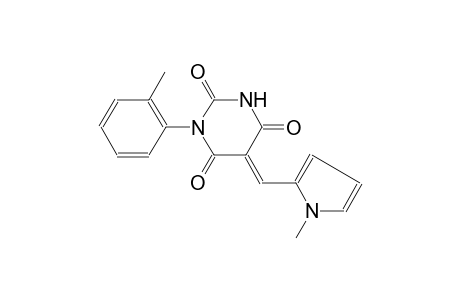 (5E)-1-(2-methylphenyl)-5-[(1-methyl-1H-pyrrol-2-yl)methylene]-2,4,6(1H,3H,5H)-pyrimidinetrione