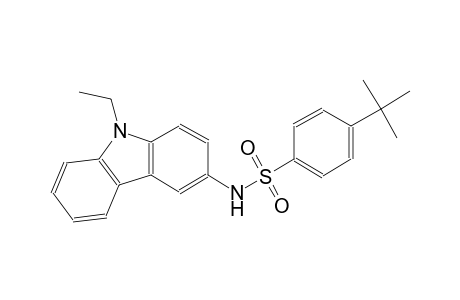 4-tert-butyl-N-(9-ethyl-9H-carbazol-3-yl)benzenesulfonamide