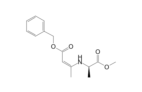 Benzyl (Z)-3-[(R)-1-methoxycarbonylethylamino]but-2-enoate