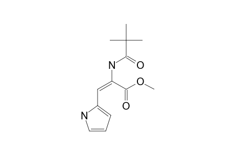 METHYL-(E)-2-(N-PIVALOYLAMINO)-3-(2-PYRROYL)-PROPENOATE;MINOR_ISOMER